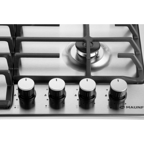 Газовая варочная панель MAUNFELD EGHS.64.6CS/G (серебристый) 5