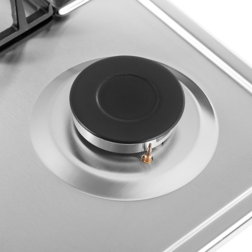 Газовая варочная панель MAUNFELD EGHS.64.6CS/G (серебристый) 7