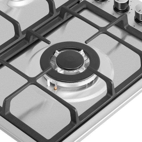 Газовая варочная панель MAUNFELD EGHS.95.33CS/G (серебристый) 6