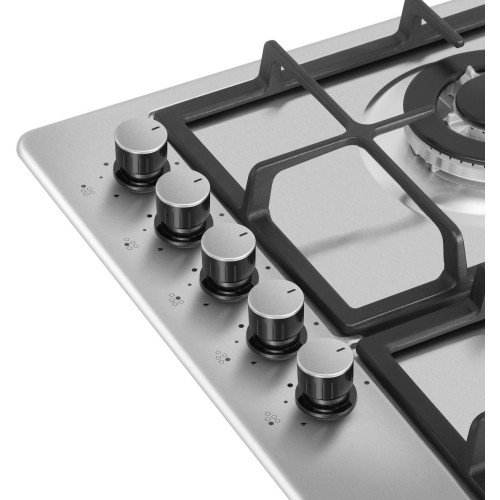 Газовая варочная панель MAUNFELD EGHS.95.33CS/G (серебристый) 7