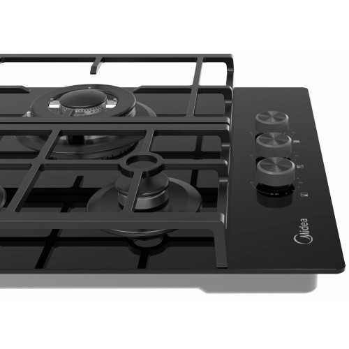 Газовая варочная панель Midea MG449TGB (черный) 5