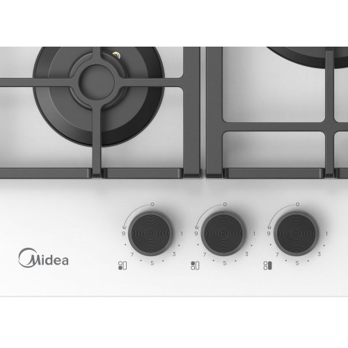 Газовая варочная панель Midea MG449TGW (белый) 1