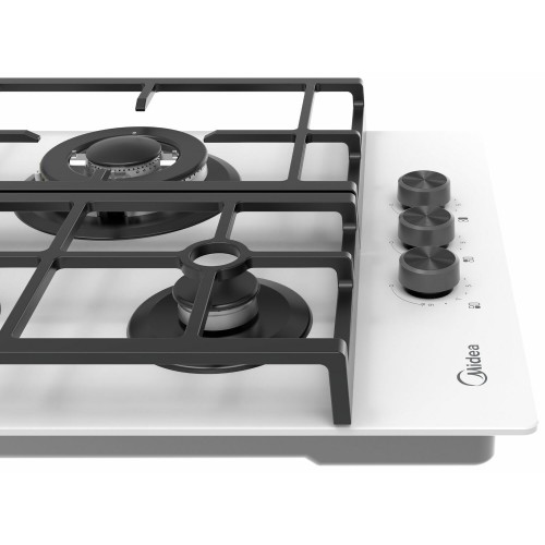 Газовая варочная панель Midea MG449TGW (белый) 4