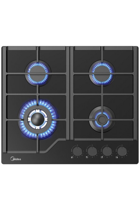 Газовая варочная панель Midea MG693TGB (черный) 1