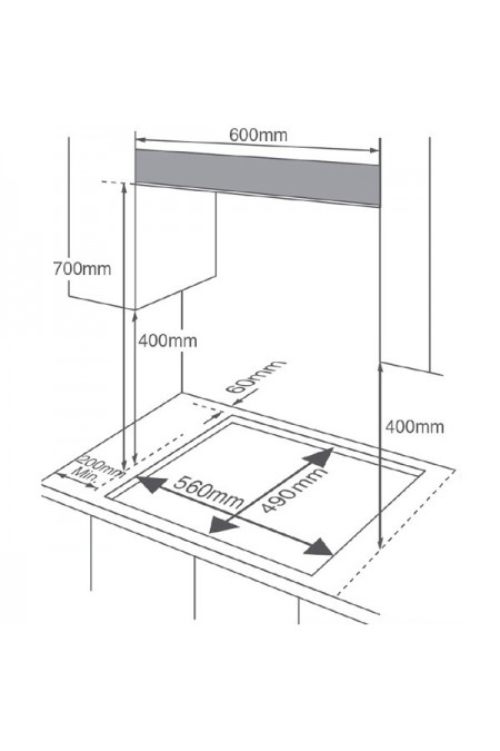 Газовая варочная панель Midea MG697TGB (черный) 1