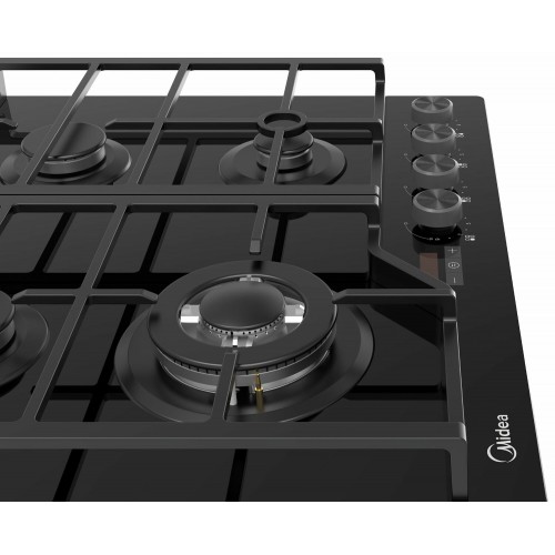 Газовая варочная панель Midea MG697TTGB (черный) 4