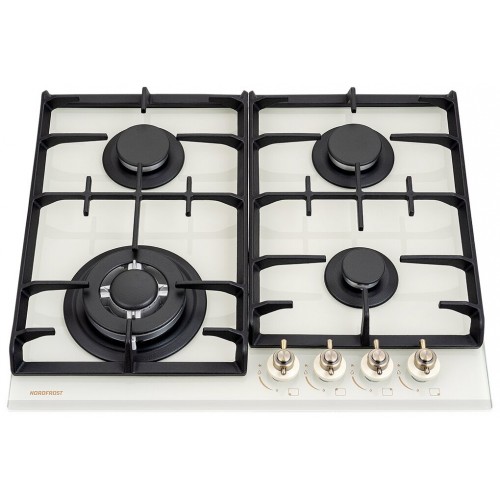 Газовая варочная панель NordFrost HM 6042 RY (бежевый) 1