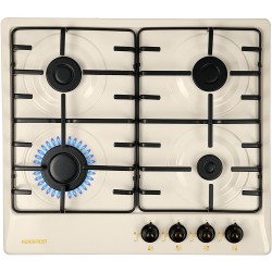 Газовая варочная панель NordFrost HS 6040 YR (бежевая эмаль ретро)