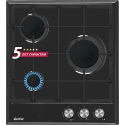 Газовая варочная панель Simfer H45V30B416 (черный)