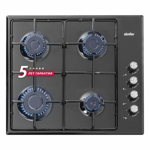 Газовая варочная панель Simfer H60Q40B411 (черный) 