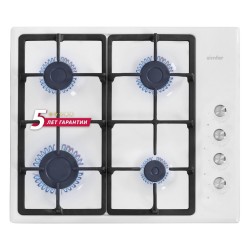 Газовая варочная панель Simfer H60Q40W416 (белый)