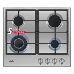 Газовая варочная панель Simfer H60V41M516 (нержавеющая сталь)
