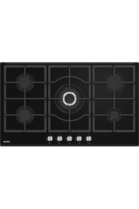 Газовая варочная панель Simfer H90H51S505 (черный) 