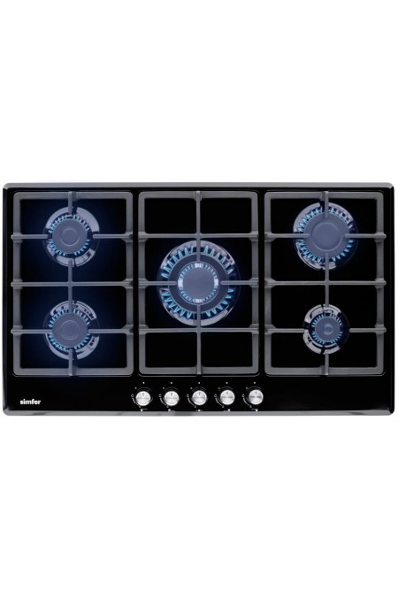 Газовая варочная панель Simfer H90W51B572 (черный) 