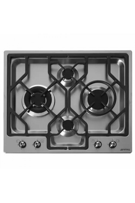 Газовая варочная панель Smeg PGF64-4 (серебристый) 