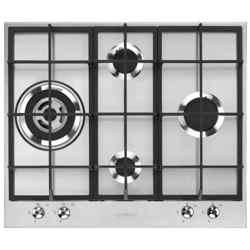 Газовая варочная панель Smeg PX364L (нержавеющая сталь) 