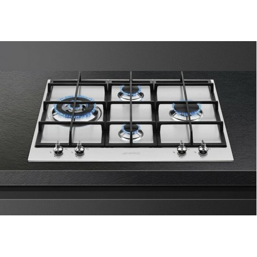 Газовая варочная панель Smeg PX364L (нержавеющая сталь) 4