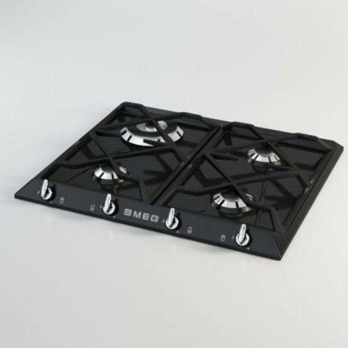 Газовая варочная панель Smeg SR964NGH (черный) 4