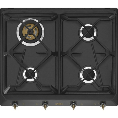 Газовая варочная панель Smeg SRV864AOGH (черный) 