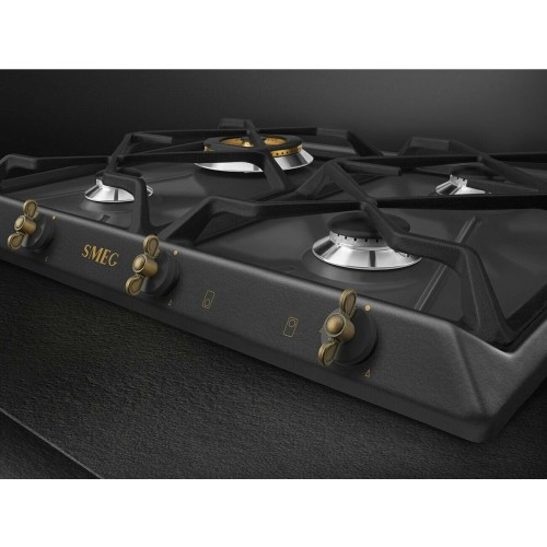 Газовая варочная панель Smeg SRV864AOGH (черный) 1