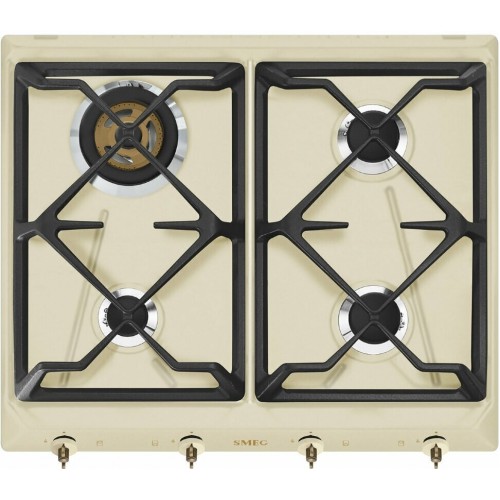 Газовая варочная панель Smeg SRV864POGH (бежевый) 