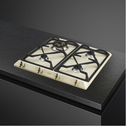 Газовая варочная панель Smeg SRV864POGH (бежевый) 1