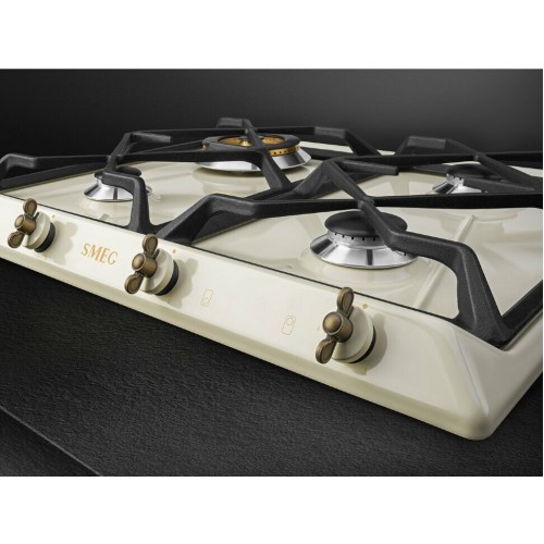 Газовая варочная панель Smeg SRV864POGH (бежевый) 3