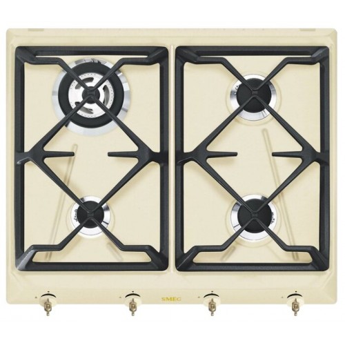 Газовая варочная панель Smeg SRV864POGH (бежевый) 5