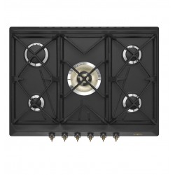 Газовая варочная панель Smeg SRV876AOGH (черный)