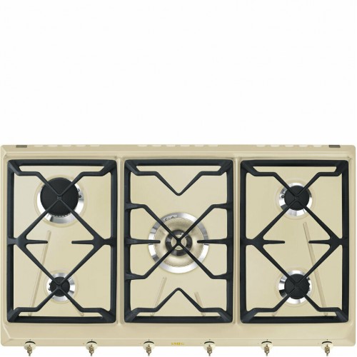 Газовая варочная панель Smeg SRV896POGH (бежевый) 