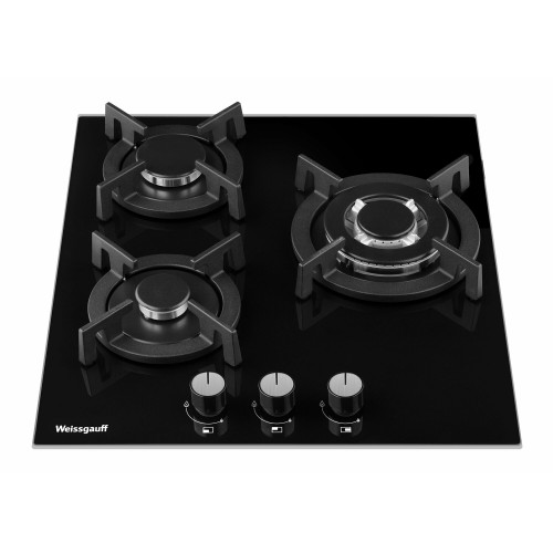 Газовая варочная панель WEISSGAUFF HG 430 BGV (черный) 1