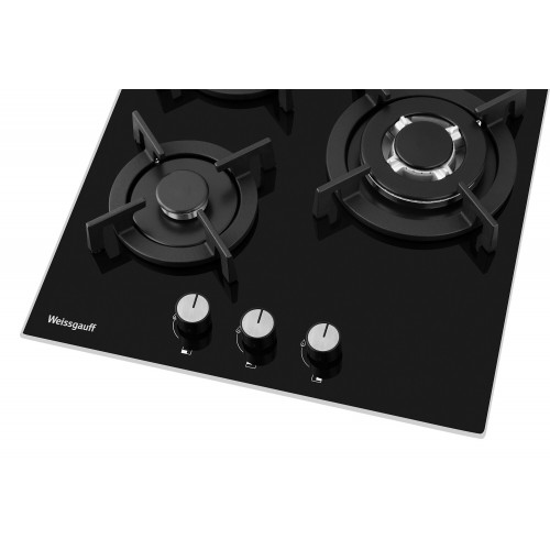 Газовая варочная панель WEISSGAUFF HG 430 BGV (черный) 3