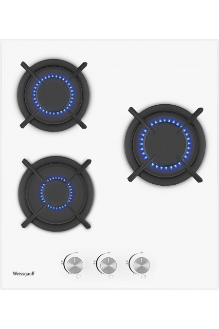 Газовая варочная панель Weissgauff HG 430 WGH (белый) 