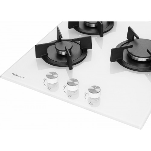 Газовая варочная панель Weissgauff HG 430 WGH (белый) 2