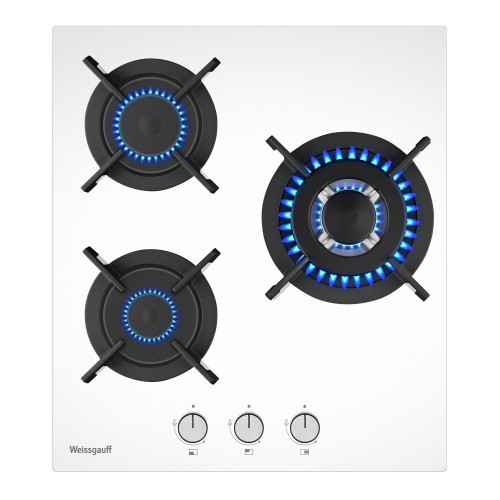 Газовая варочная панель WEISSGAUFF HG 430 WGV (белый) 