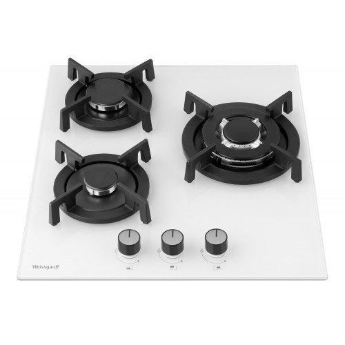 Газовая варочная панель WEISSGAUFF HG 430 WGV (белый) 1