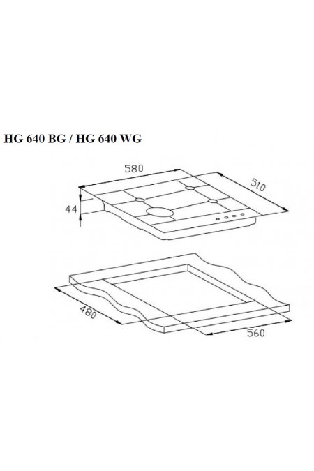 Газовая варочная панель Weissgauff HG 640 BG (черный) 7