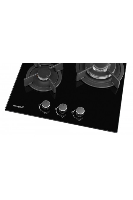 Газовая варочная панель Weissgauff HGG 451 BGh Nano Glass (черный) 2