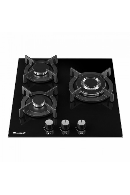 Газовая варочная панель WEISSGAUFF HGG 451 BGV (черный) 1