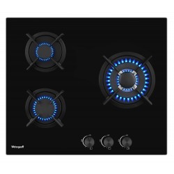 Газовая варочная панель WEISSGAUFF HGG 631 BG (черный)