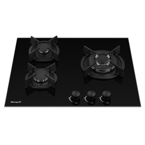 Газовая варочная панель WEISSGAUFF HGG 631 BG (черный) 1