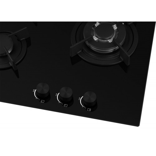 Газовая варочная панель WEISSGAUFF HGG 631 BG (черный) 3