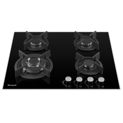 Газовая варочная панель Weissgauff HGG 640 BG Nano Glass (черный)