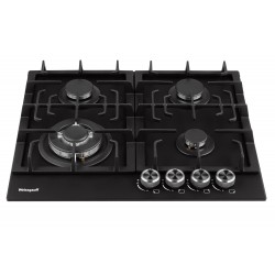 Газовая варочная панель Weissgauff HGG 641 BV Nano Matt Glass (черный)