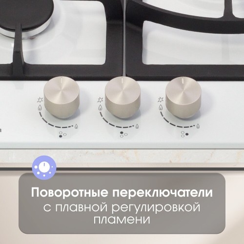 Газовая варочная панель Zigmund Shtain G 14.4 W (белый) 5