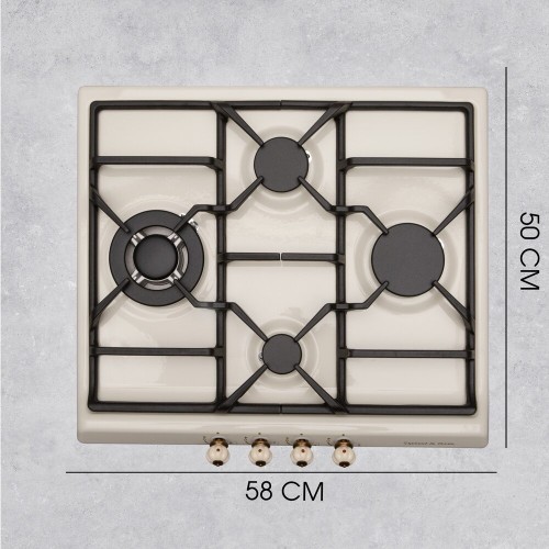 Газовая варочная панель Zigmund Shtain GN 208.61 X (бежевый) 4