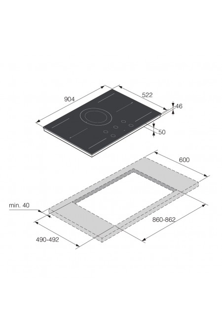 Индукционная варочная панель ASKO HID945MC (черный) 1