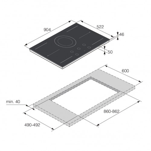 Индукционная варочная панель ASKO HID945MC (черный) 1