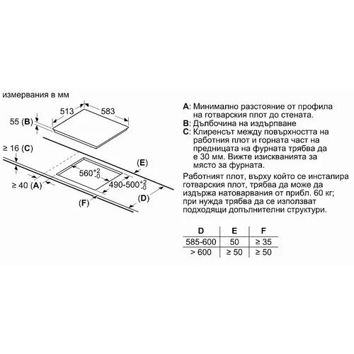 Индукционная варочная панель BOSCH PIF645BB5E (черный) 4