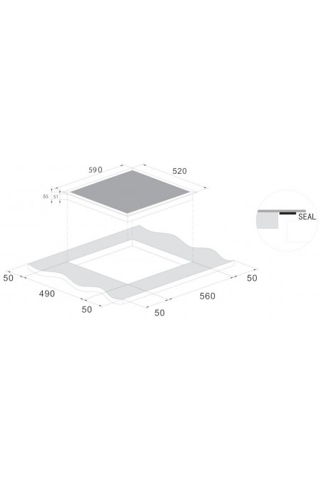 Индукционная варочная панель Candy CJ2D46TKT (черный) 2